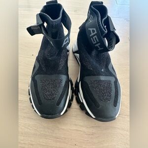 ASH Black and Gray High-Top Sneakers